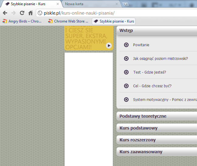 Chrome okno